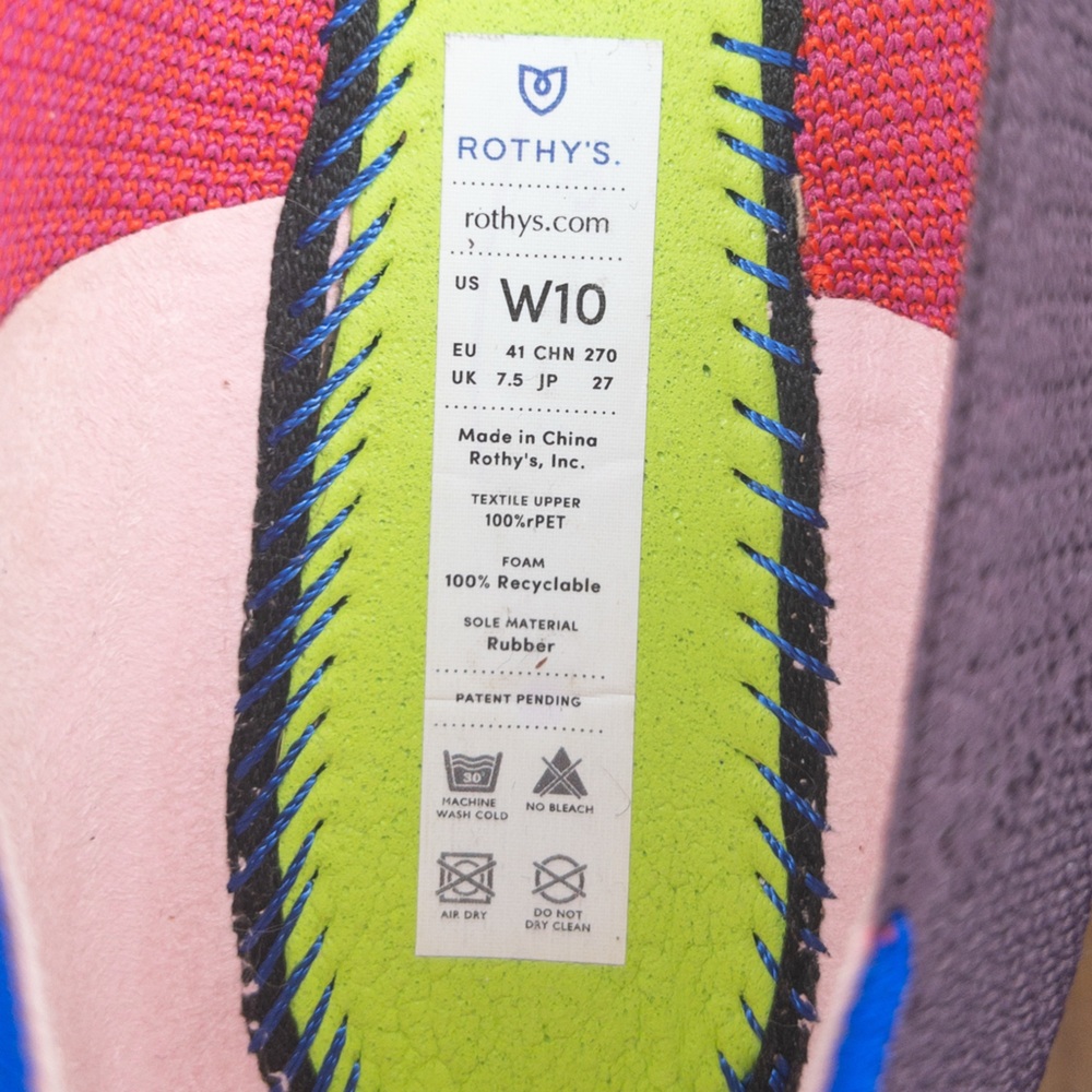 Rothy’s Berry Lattice Round Toe Flats - Picture 6 of 6